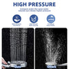 10 Setting Handheld Shower Head, High Pressure Shower Head with Filter, Silver